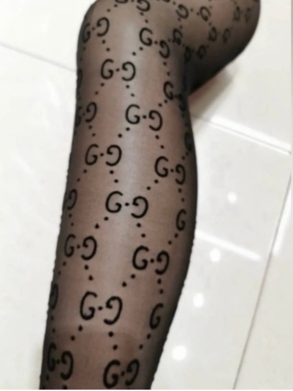 Luxury Gucci Print Stockings Tights Pantyhose